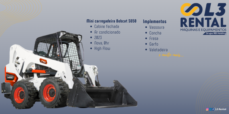 Diferenciais da Bobcat S650 - L3 Rental